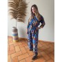 VESTIDO CAMISERO SUR ÁFRICA IKAT AZUL 