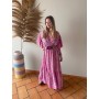VESTIDO FLORIDA TIE DYE ROSA VOLANTES 
