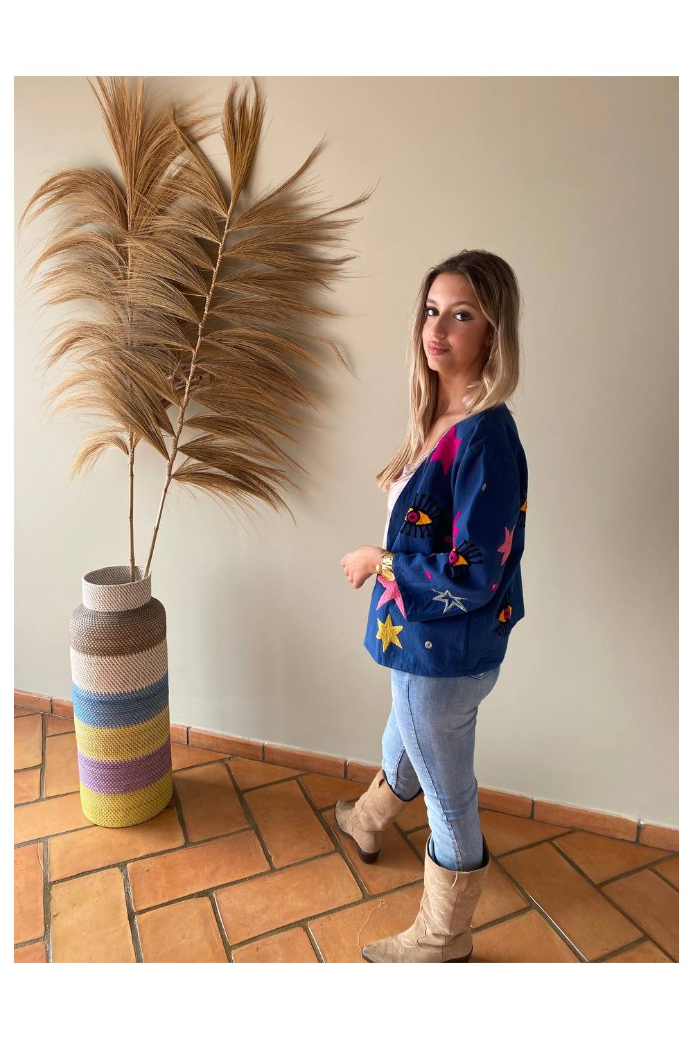 CHAQUETA EVIL EYE BLUE