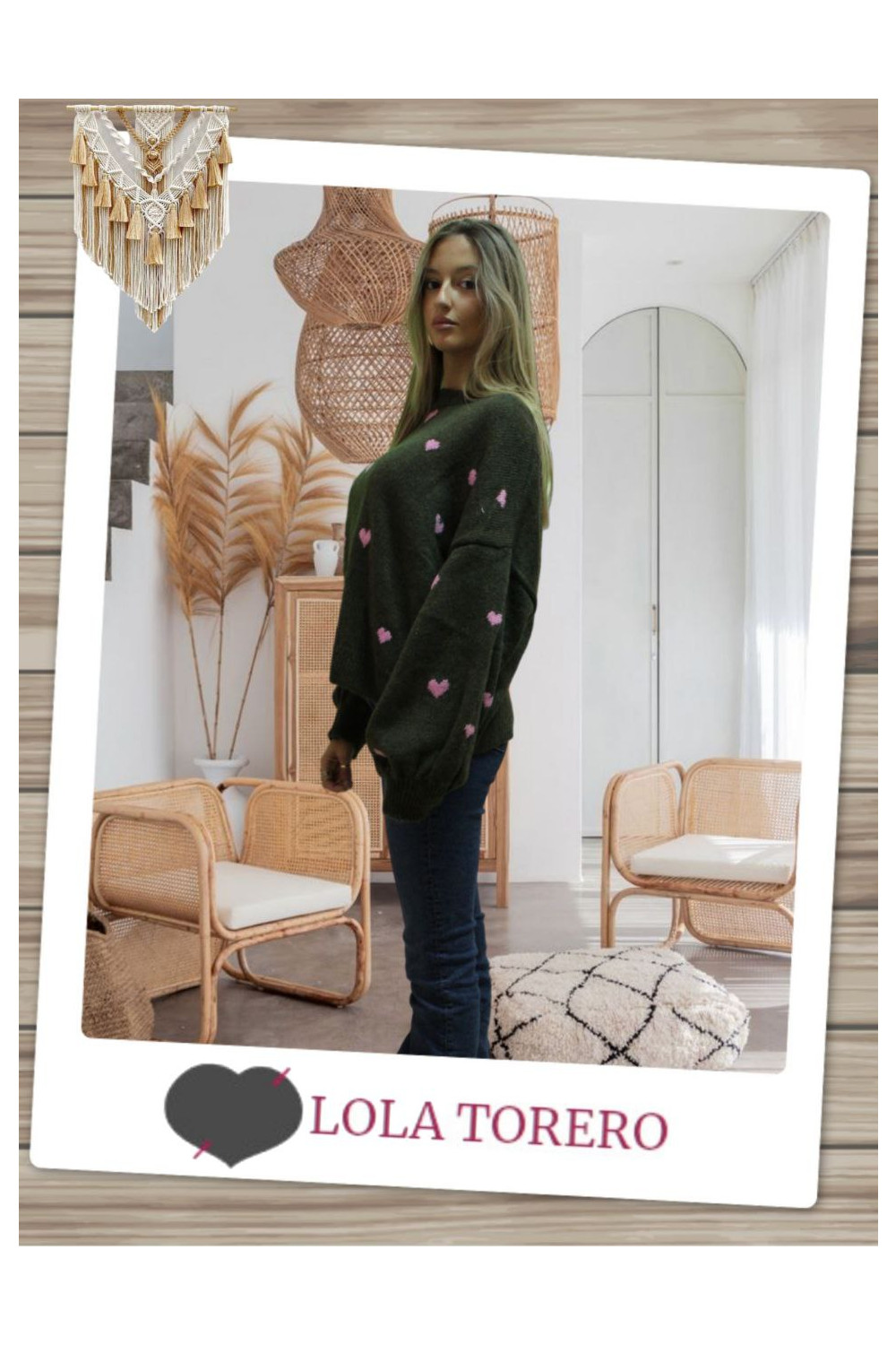 Jersey corazones Verde