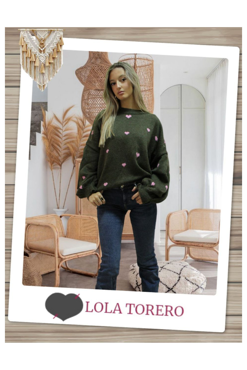 Jersey corazones Verde