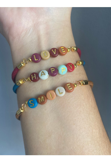 Pulseras letras