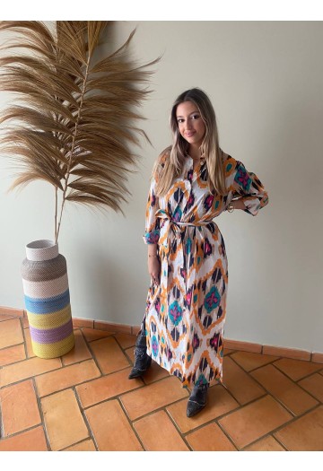 VESTIDO CAMISERO SUR ÀFRICA BLANCO  